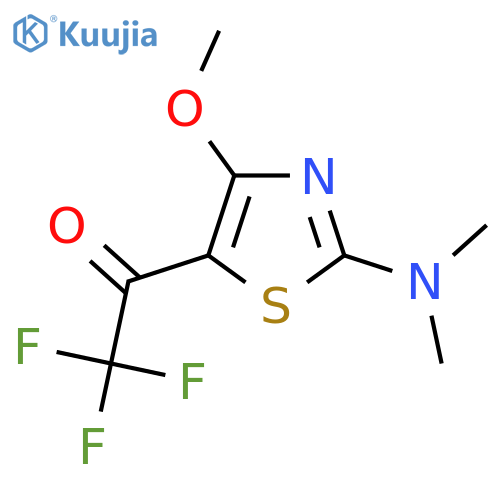 1-2-(dimethylamino)-4-methoxy-1,3-thiazol-5-yl-2,2,2-trifluoroethan-1-one structure
