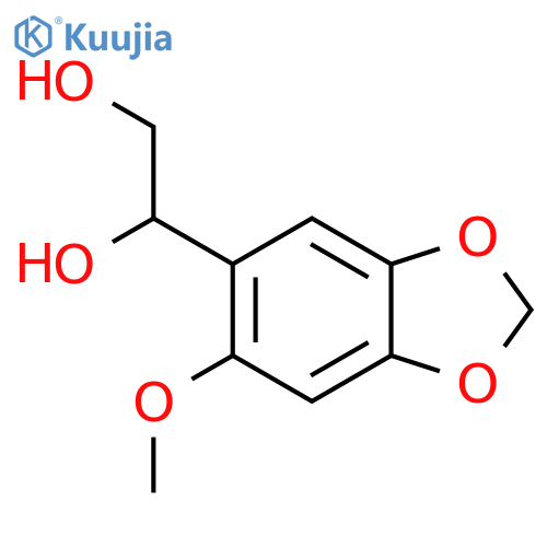 1-(6-methoxy-1,3-dioxaindan-5-yl)ethane-1,2-diol structure