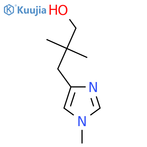 2,2-dimethyl-3-(1-methyl-1H-imidazol-4-yl)propan-1-ol structure