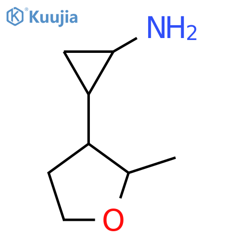 2-(2-methyloxolan-3-yl)cyclopropan-1-amine structure