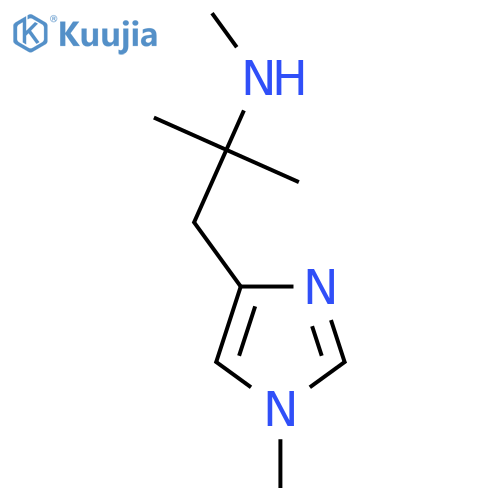 methyl2-methyl-1-(1-methyl-1H-imidazol-4-yl)propan-2-ylamine structure