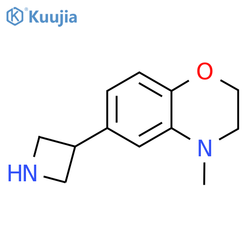 6-(azetidin-3-yl)-4-methyl-3,4-dihydro-2H-1,4-benzoxazine structure
