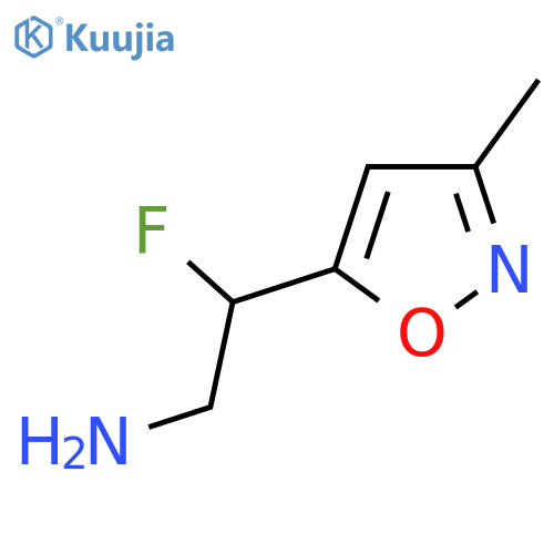 2-fluoro-2-(3-methyl-1,2-oxazol-5-yl)ethan-1-amine structure