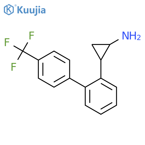 2-{2-4-(trifluoromethyl)phenylphenyl}cyclopropan-1-amine structure
