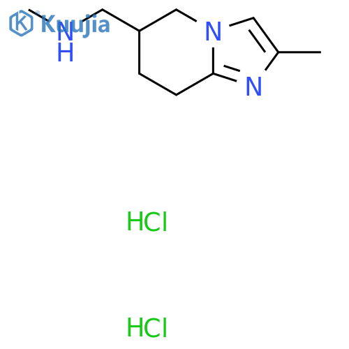 methyl({2-methyl-5H,6H,7H,8H-imidazo1,2-apyridin-6-yl}methyl)amine dihydrochloride structure