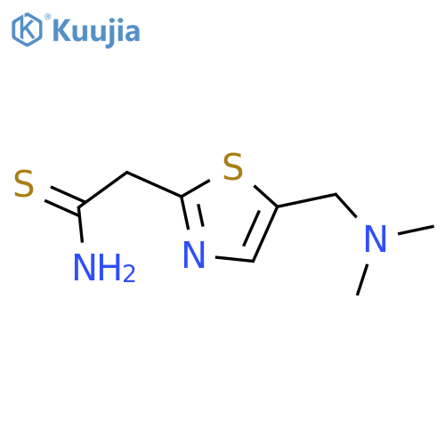2-{5-(dimethylamino)methyl-1,3-thiazol-2-yl}ethanethioamide structure