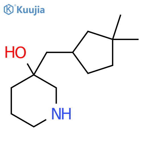 3-(3,3-dimethylcyclopentyl)methylpiperidin-3-ol structure