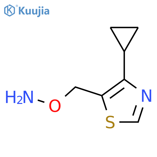 O-(4-cyclopropyl-1,3-thiazol-5-yl)methylhydroxylamine structure