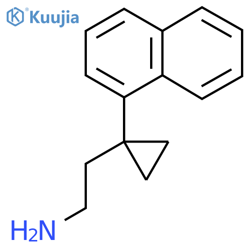 2-1-(naphthalen-1-yl)cyclopropylethan-1-amine structure