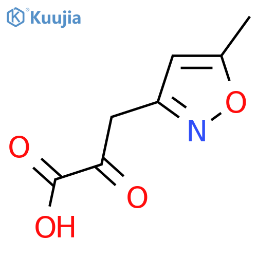3-(5-methyl-1,2-oxazol-3-yl)-2-oxopropanoic acid structure