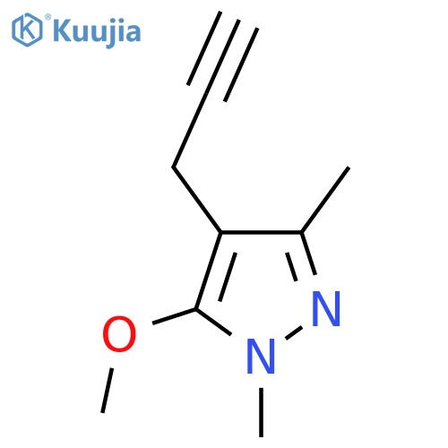 5-methoxy-1,3-dimethyl-4-(prop-2-yn-1-yl)-1H-pyrazole structure