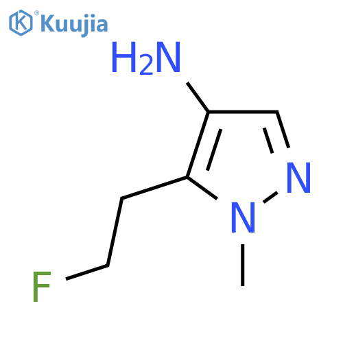 5-(2-fluoroethyl)-1-methyl-1H-pyrazol-4-amine structure