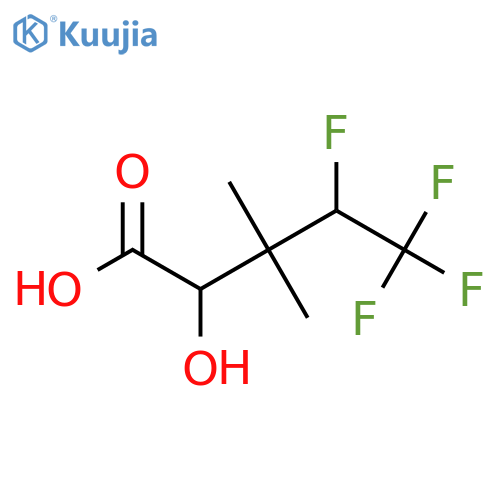 4,5,5,5-tetrafluoro-2-hydroxy-3,3-dimethylpentanoic acid structure