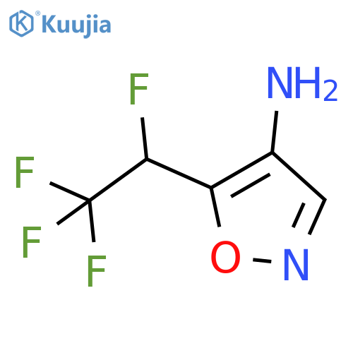 5-(1,2,2,2-tetrafluoroethyl)-1,2-oxazol-4-amine structure