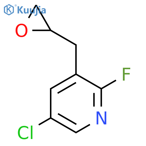 5-chloro-2-fluoro-3-(oxiran-2-yl)methylpyridine structure