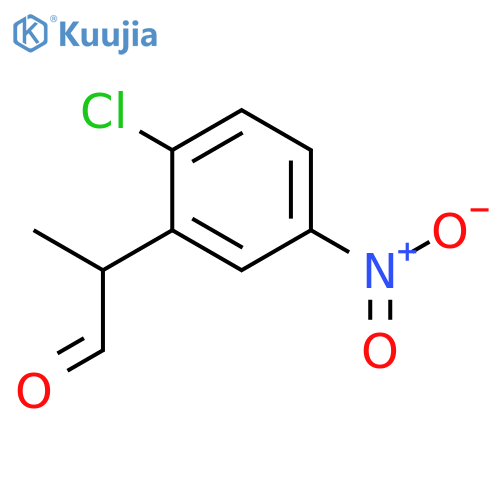 2-(2-chloro-5-nitrophenyl)propanal structure