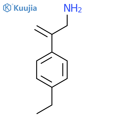 2-(4-ethylphenyl)prop-2-en-1-amine structure