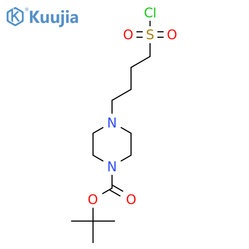 tert-butyl 4-4-(chlorosulfonyl)butylpiperazine-1-carboxylate structure