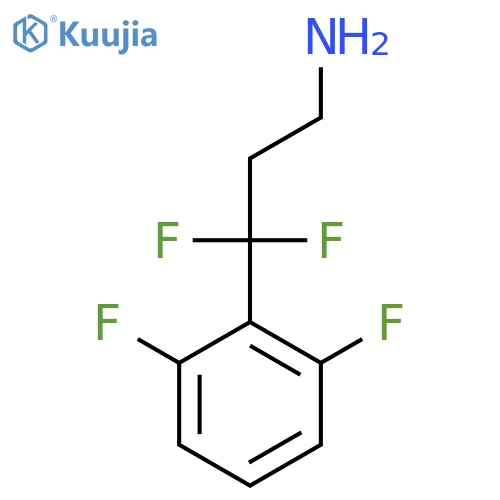 3-(2,6-difluorophenyl)-3,3-difluoropropan-1-amine structure
