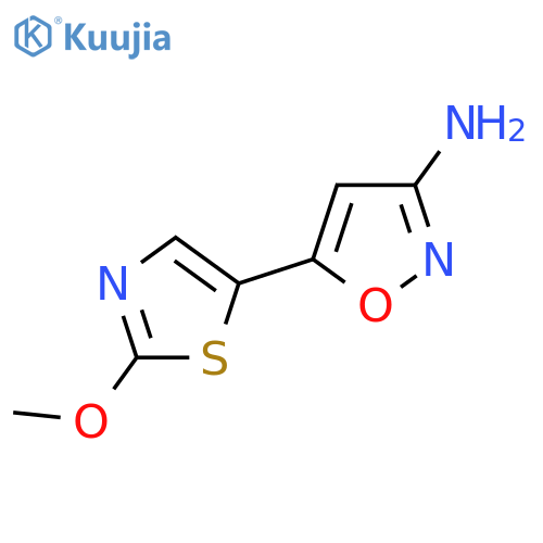 5-(2-methoxy-1,3-thiazol-5-yl)-1,2-oxazol-3-amine structure