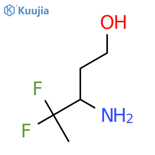 3-amino-4,4-difluoropentan-1-ol structure