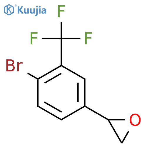 2-4-bromo-3-(trifluoromethyl)phenyloxirane structure