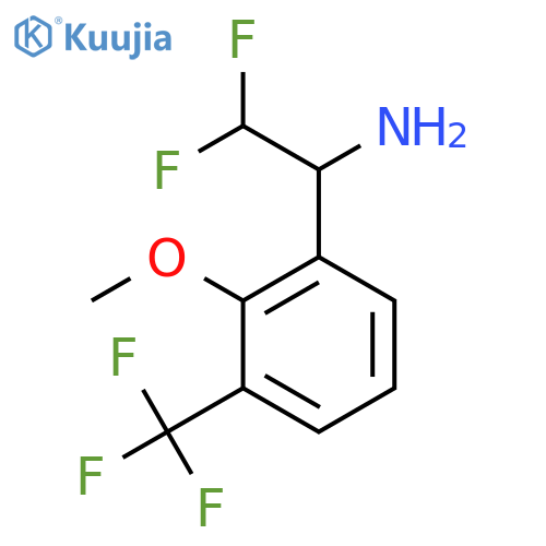 2,2-Difluoro-1-[2-methoxy-3-(trifluoromethyl)phenyl]ethan-1-amine structure