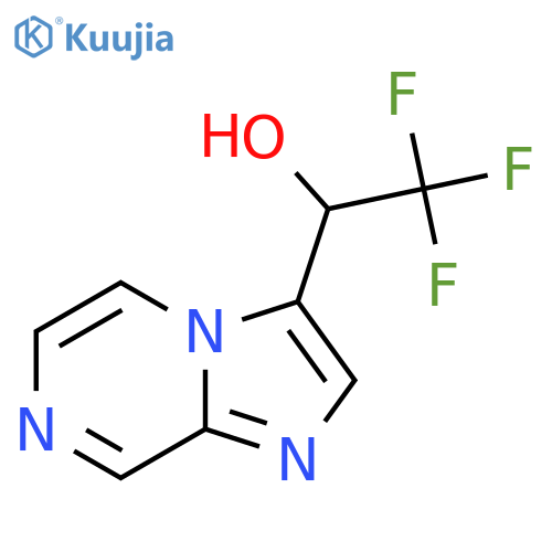 2,2,2-trifluoro-1-{imidazo1,2-apyrazin-3-yl}ethan-1-ol structure