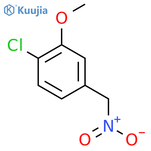 1-chloro-2-methoxy-4-(nitromethyl)benzene structure