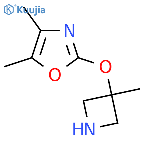 4,5-dimethyl-2-(3-methylazetidin-3-yl)oxy-1,3-oxazole structure