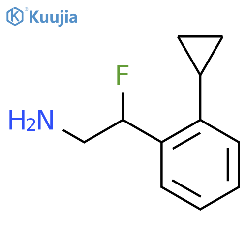 2-(2-cyclopropylphenyl)-2-fluoroethan-1-amine structure