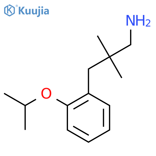 2,2-dimethyl-3-2-(propan-2-yloxy)phenylpropan-1-amine structure