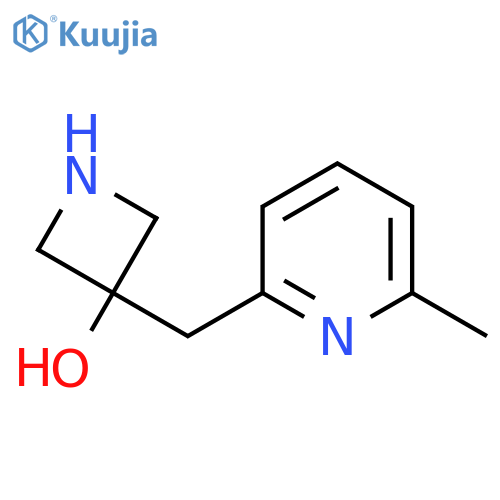 3-(6-methylpyridin-2-yl)methylazetidin-3-ol structure