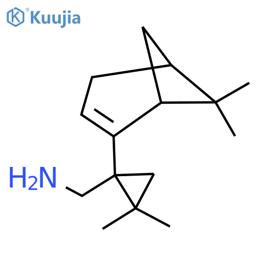 (1-{6,6-dimethylbicyclo3.1.1hept-2-en-2-yl}-2,2-dimethylcyclopropyl)methanamine structure