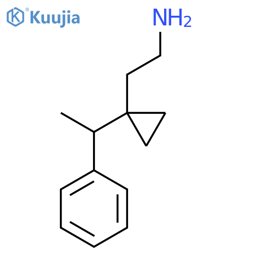 2-1-(1-phenylethyl)cyclopropylethan-1-amine structure