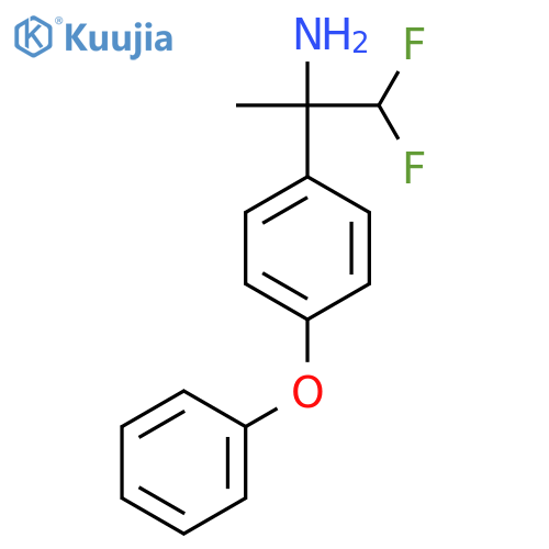 1,1-difluoro-2-(4-phenoxyphenyl)propan-2-amine structure