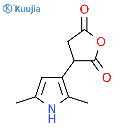 3-(2,5-dimethyl-1H-pyrrol-3-yl)oxolane-2,5-dione structure