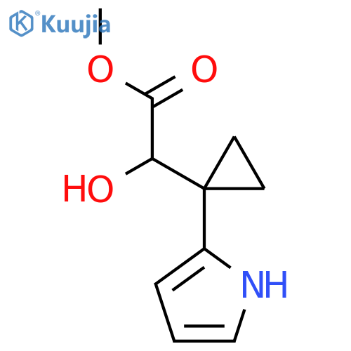 methyl 2-hydroxy-2-1-(1H-pyrrol-2-yl)cyclopropylacetate structure
