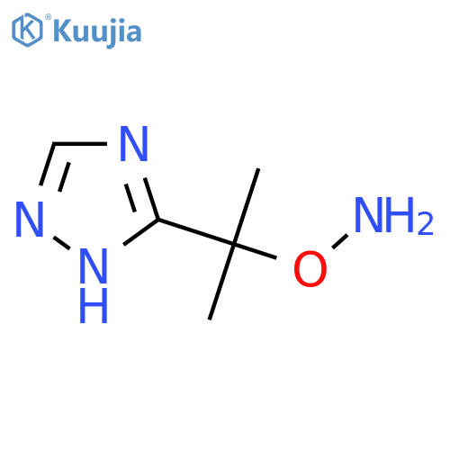 O-2-(1H-1,2,4-triazol-3-yl)propan-2-ylhydroxylamine structure