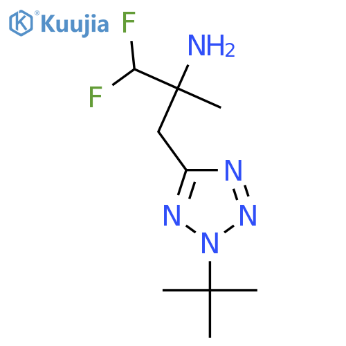 3-(2-tert-butyl-2H-1,2,3,4-tetrazol-5-yl)-1,1-difluoro-2-methylpropan-2-amine structure