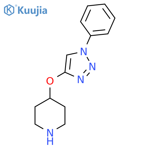 4-(1-phenyl-1H-1,2,3-triazol-4-yl)oxypiperidine structure