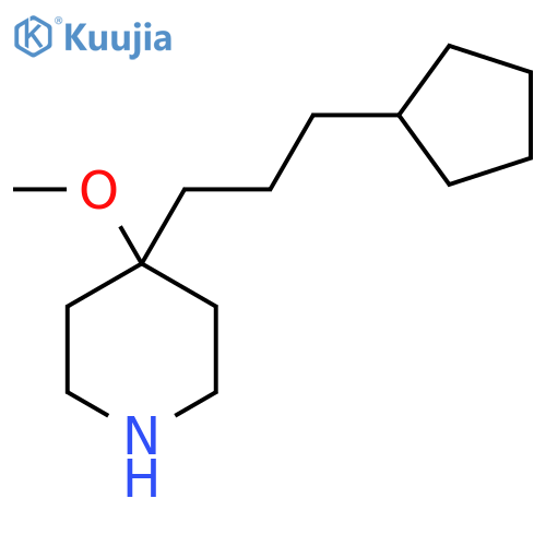 4-(3-cyclopentylpropyl)-4-methoxypiperidine structure