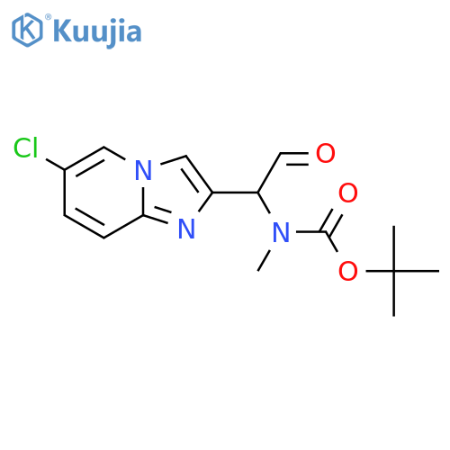 tert-butyl N-(1-{6-chloroimidazo1,2-apyridin-2-yl}-2-oxoethyl)-N-methylcarbamate structure