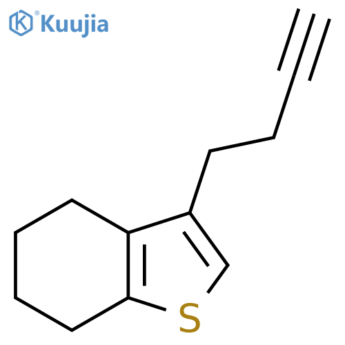 3-(but-3-yn-1-yl)-4,5,6,7-tetrahydro-1-benzothiophene structure