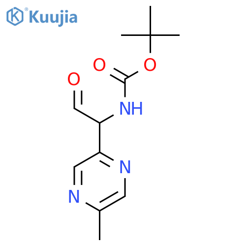 tert-butyl N-1-(5-methylpyrazin-2-yl)-2-oxoethylcarbamate structure