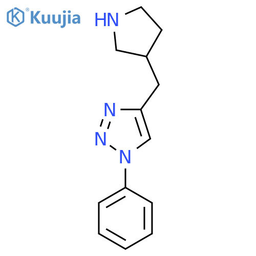 1-phenyl-4-(pyrrolidin-3-yl)methyl-1H-1,2,3-triazole structure