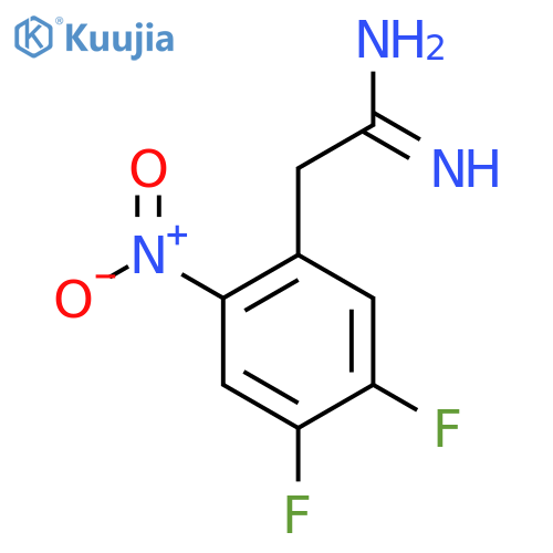 2-(4,5-difluoro-2-nitrophenyl)ethanimidamide structure