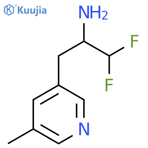 1,1-difluoro-3-(5-methylpyridin-3-yl)propan-2-amine structure