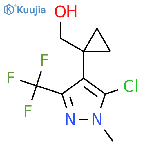 {1-5-chloro-1-methyl-3-(trifluoromethyl)-1H-pyrazol-4-ylcyclopropyl}methanol structure
