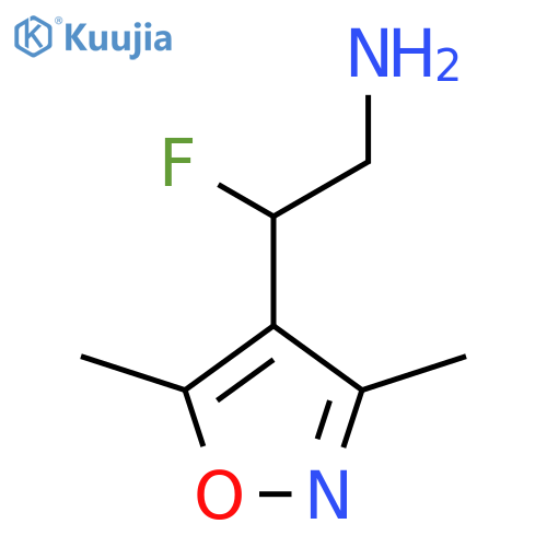 2-(dimethyl-1,2-oxazol-4-yl)-2-fluoroethan-1-amine structure